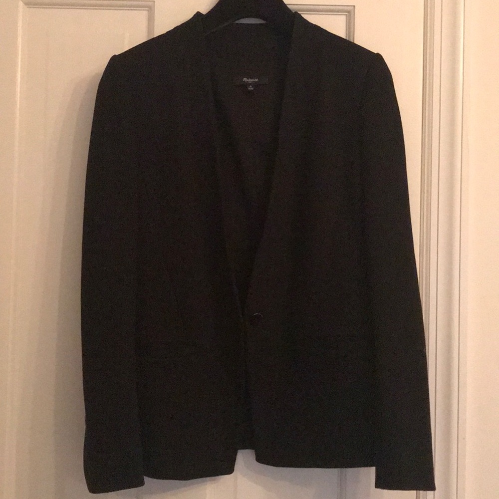 Madewell stretch blazer, black 0
